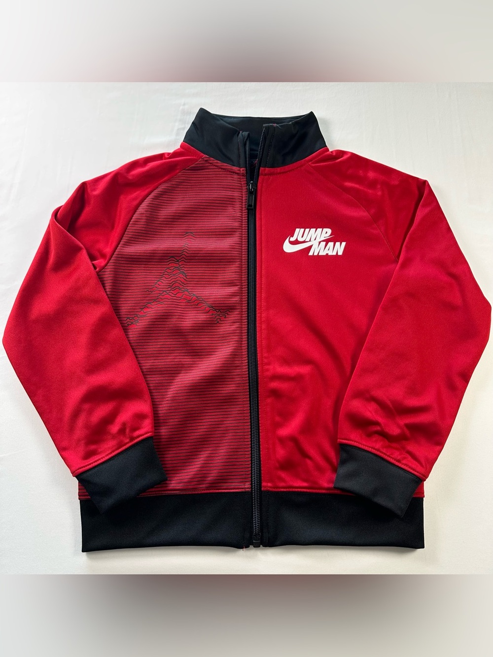 Nike Air Jordan Jumpman Track Jacket Boys 7 Red Full Zip Performance Youth
